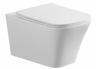 Подвесной унитаз Art&Max Platino безободковый белый AM9321CHR